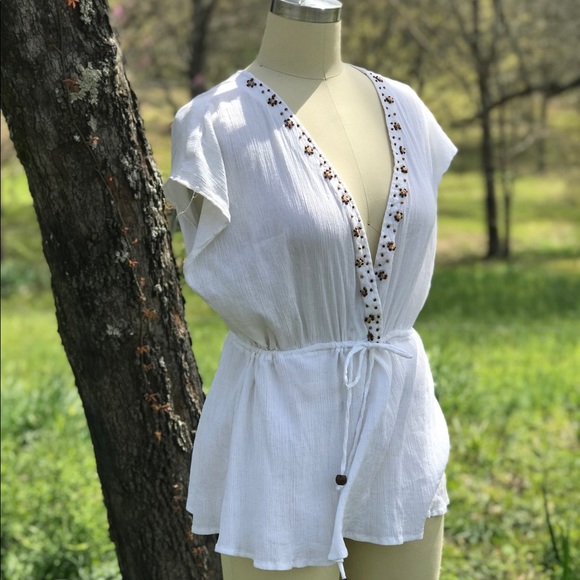 Cato Tops - Cato Women Darling White Draw String. Louse